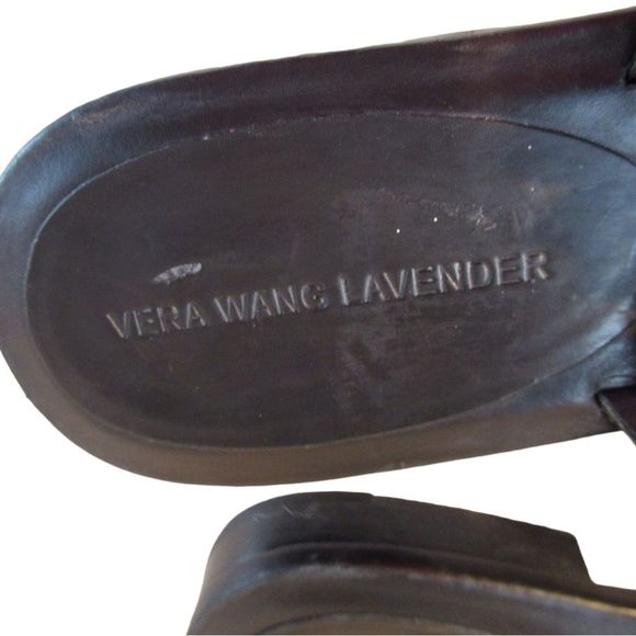Vera Wang Lavender Leather Sandals - Picture 3 of 7